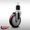 Service Caster 5'' SS Maroon Poly Wheel Swivel 1-7/8'' Expanding Stem Caster SCC-SSEX20S514-PPUB-MRN-178 - alternate 2